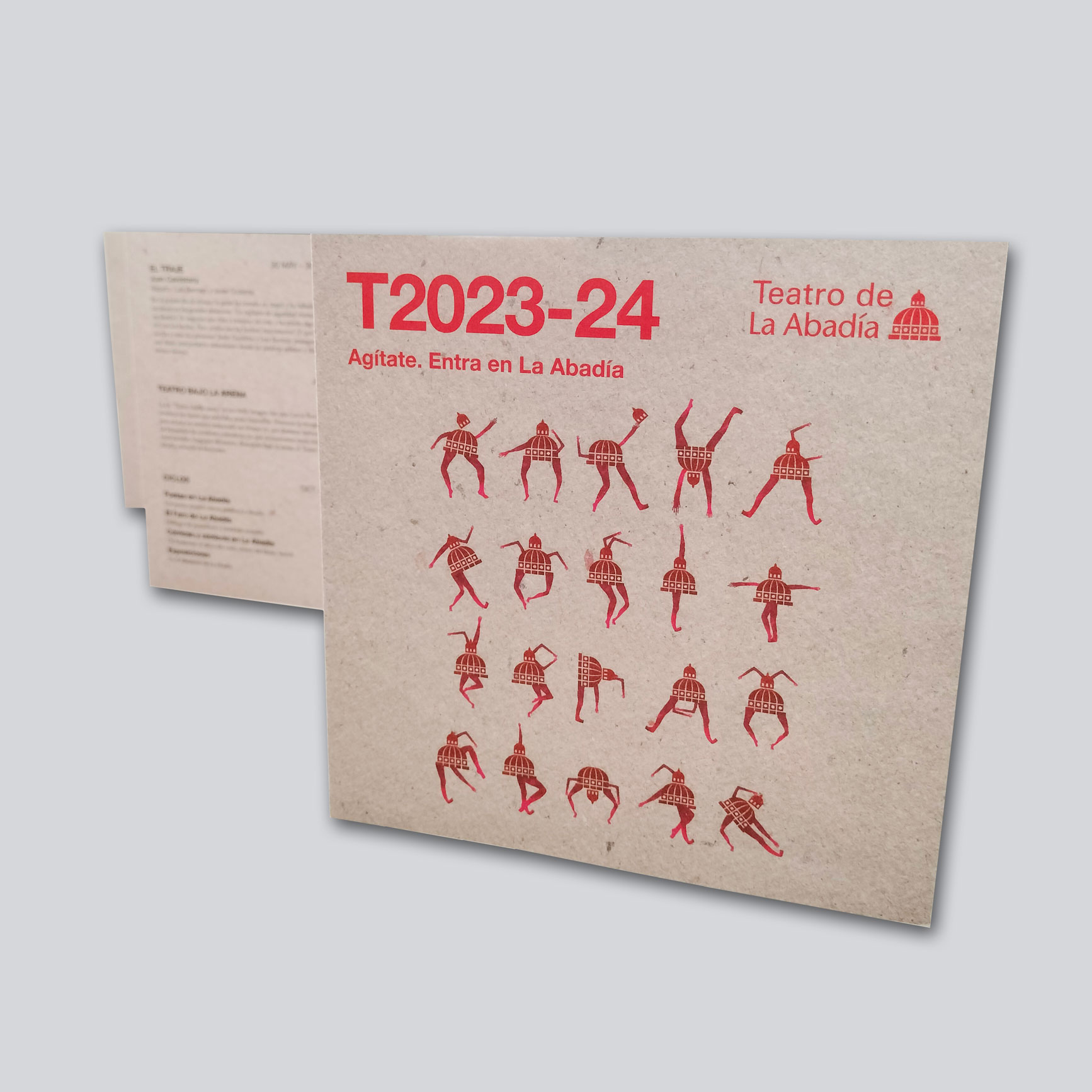 Programa de mano desplegable